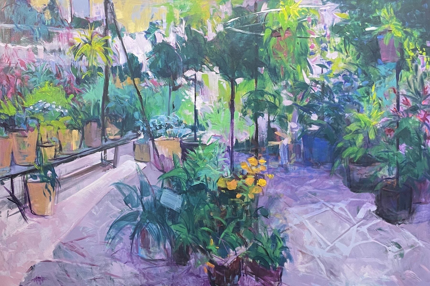 Caléndulas, obra de José González Mas, 146 × 97 cm