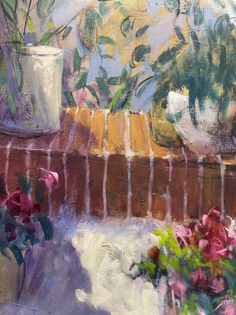 Detalle de Escalón de ladrillos, José González Mas