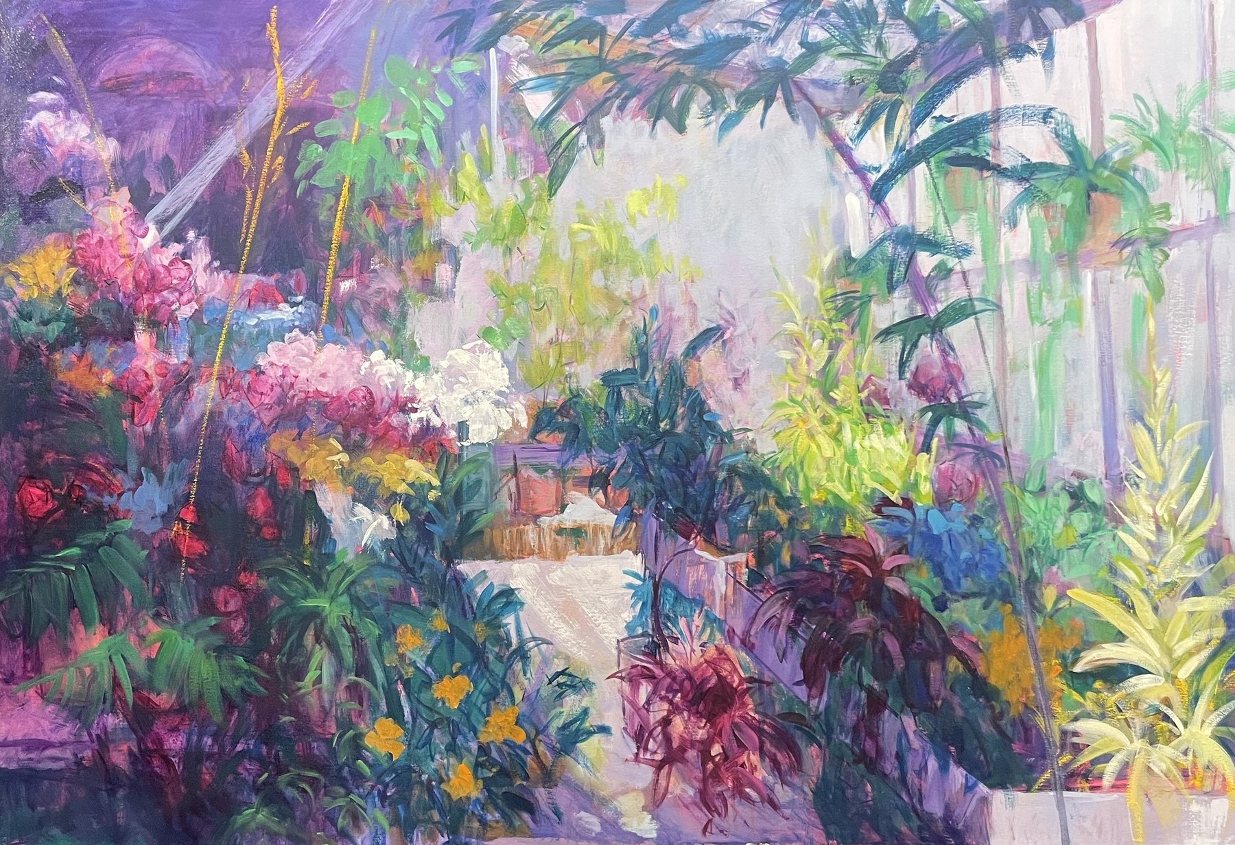 Invernadero, obra de José González Mas, 130 × 89 cm