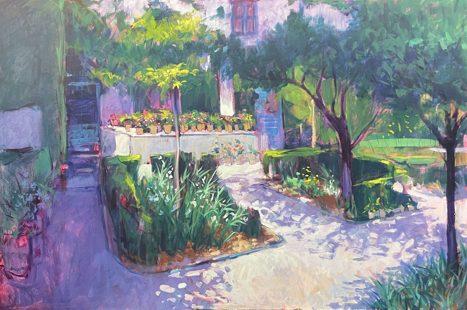 Patio Varela, obra de José González Mas, 146 × 97 cm