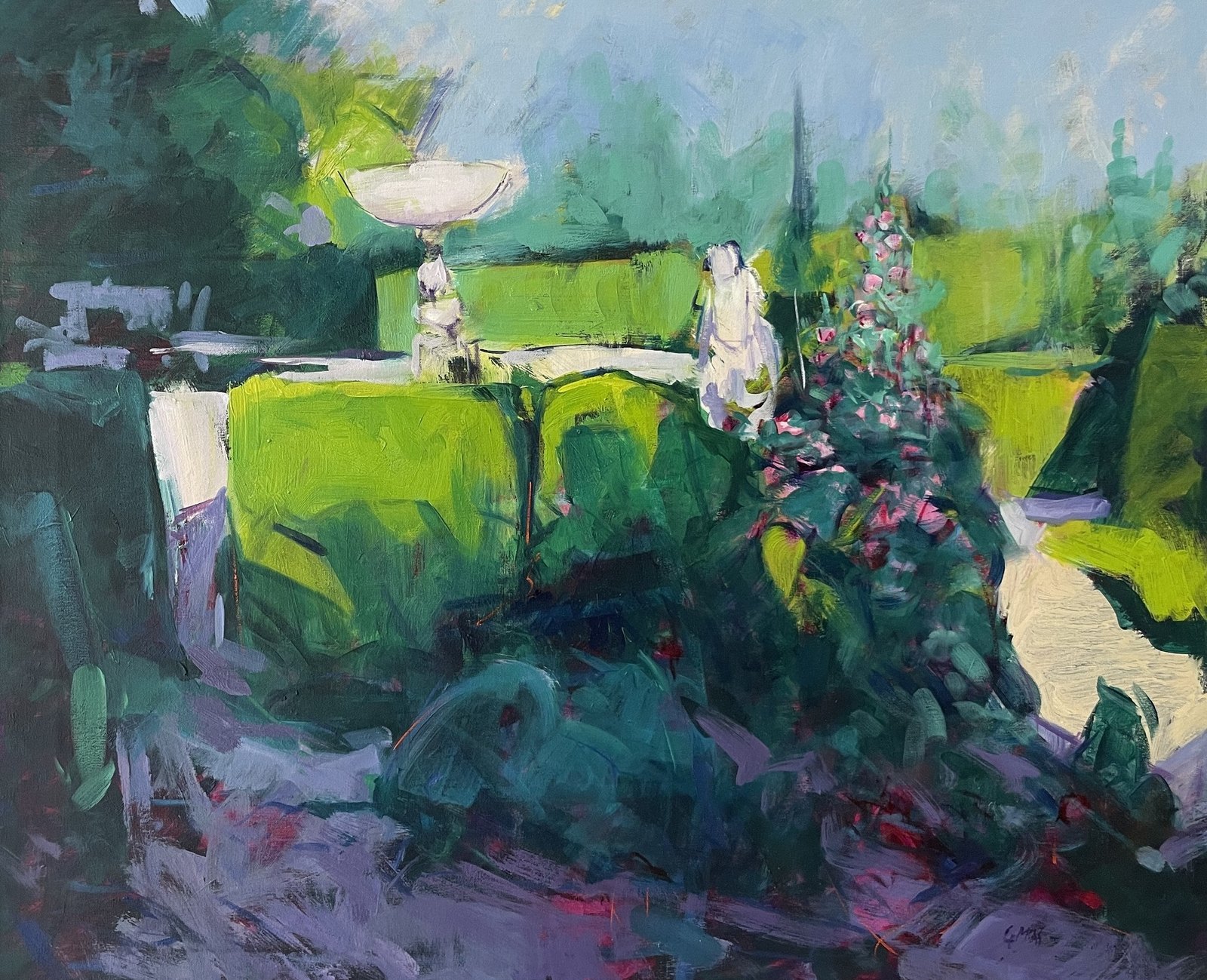 Parque cordobés, obra de José González Mas, 73 × 60 cm