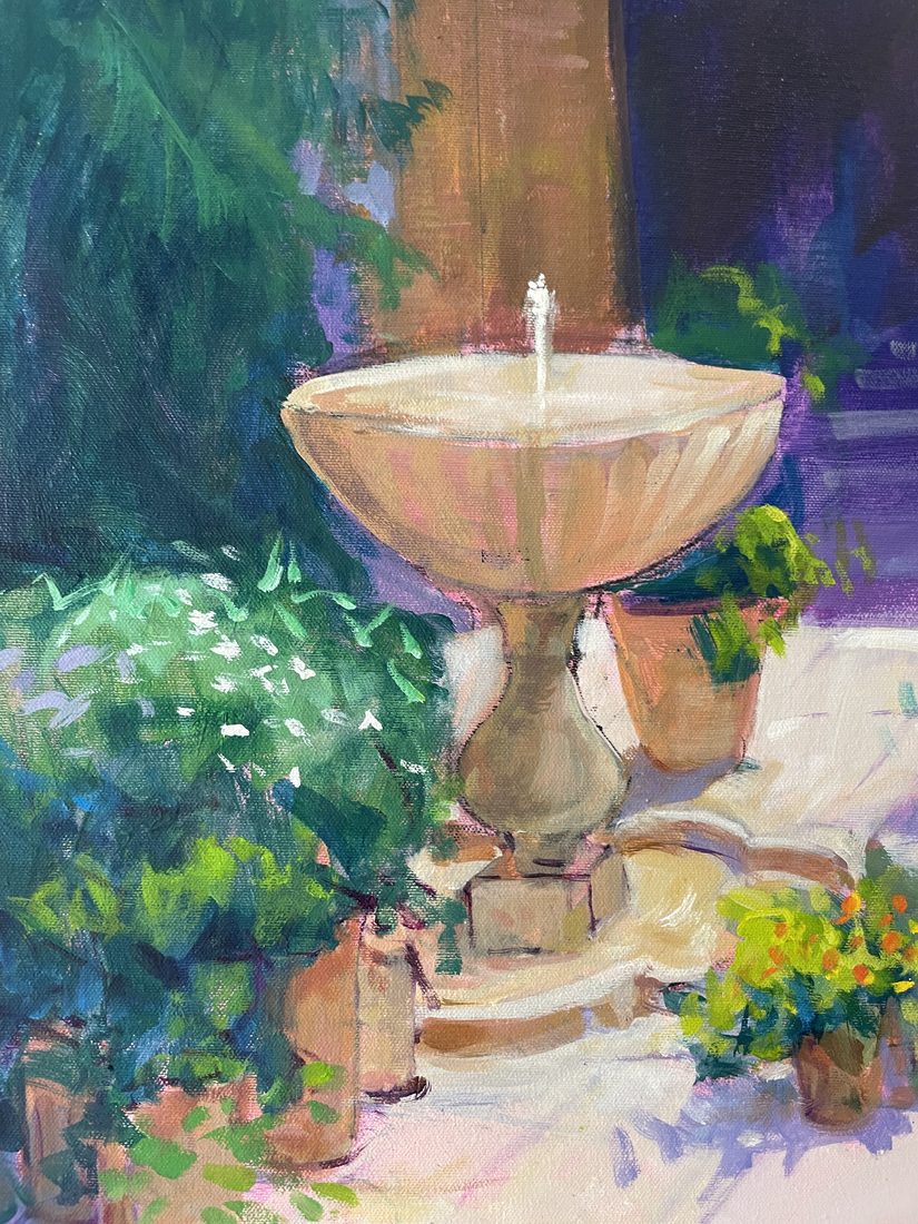Detalle de Fuente redonda, José González Mas