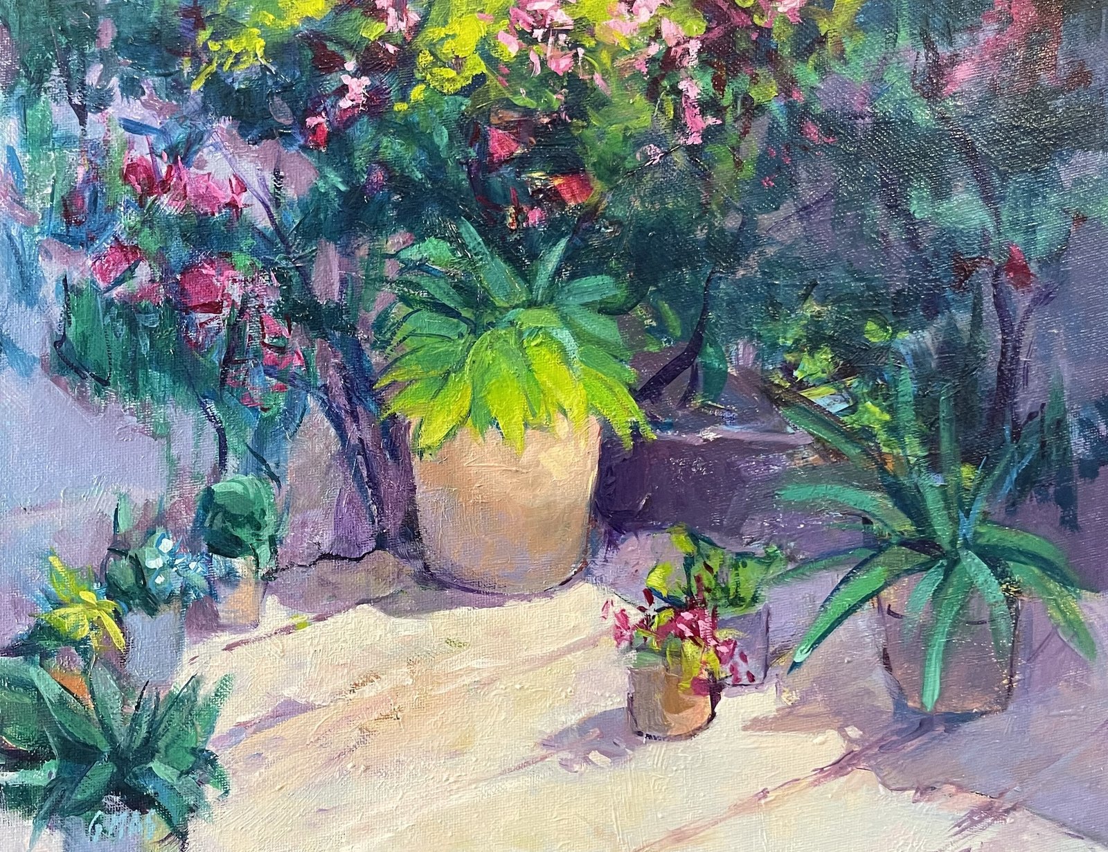 Macetas rincón, obra de José González Mas, 35 × 27 cm