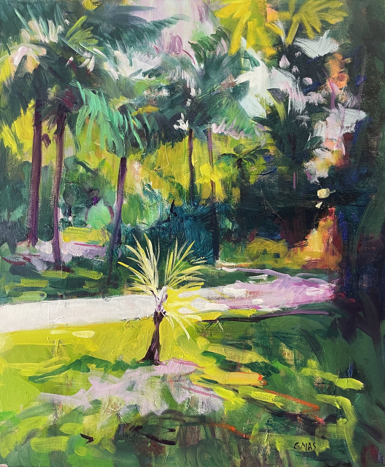 Elche, obra de José González Mas, 38 × 46 cm