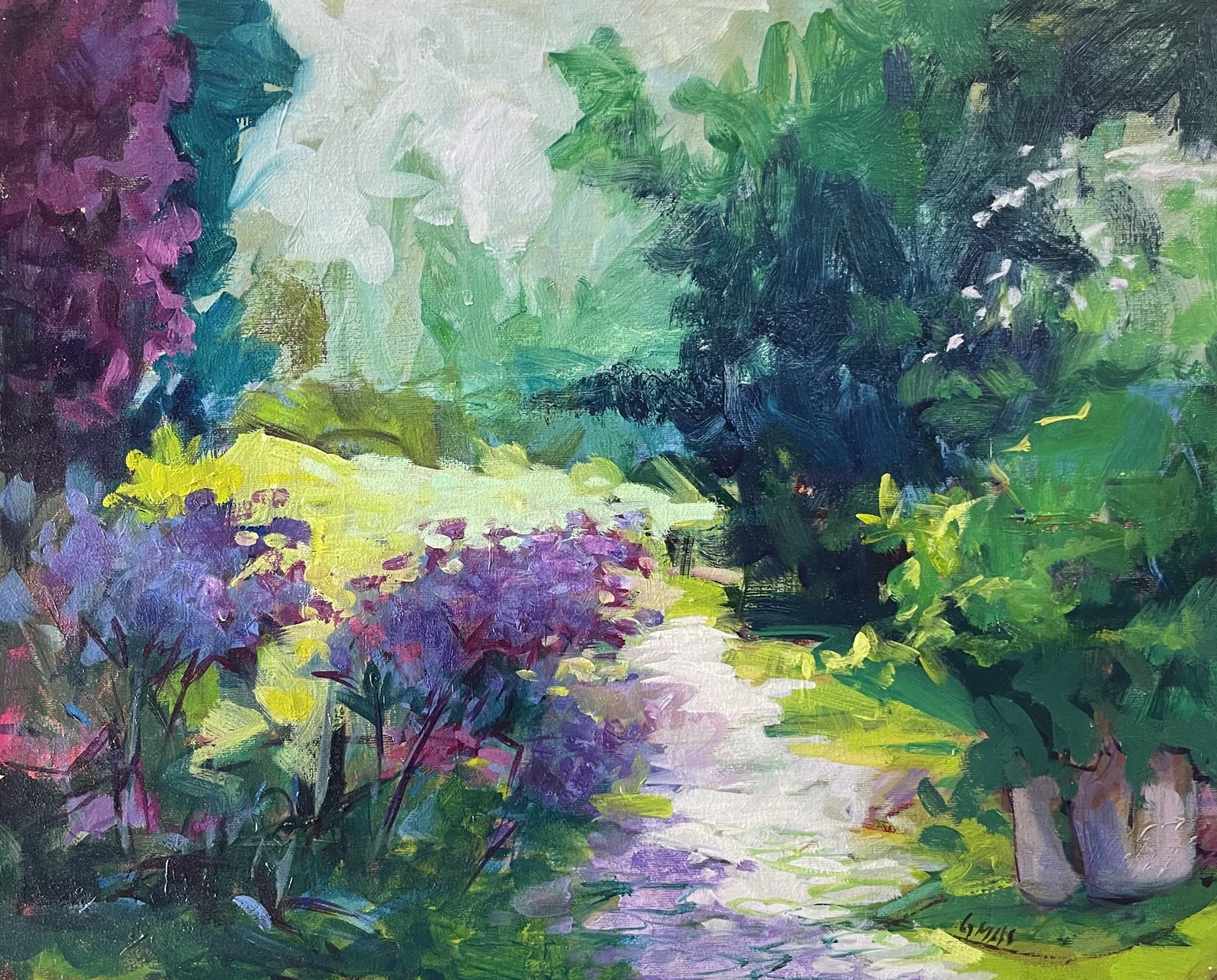 Gijón, obra de José González Mas, 41 × 33 cm