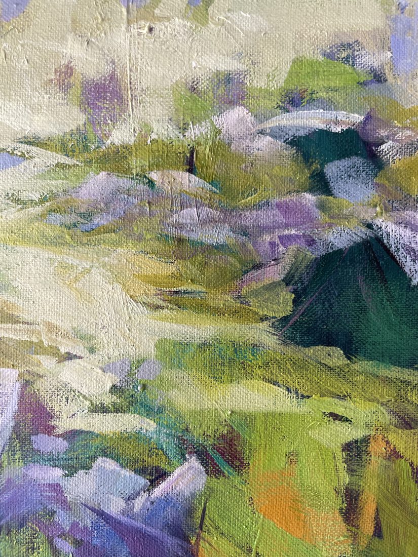 Detalle de Prado y rocas, José González Mas