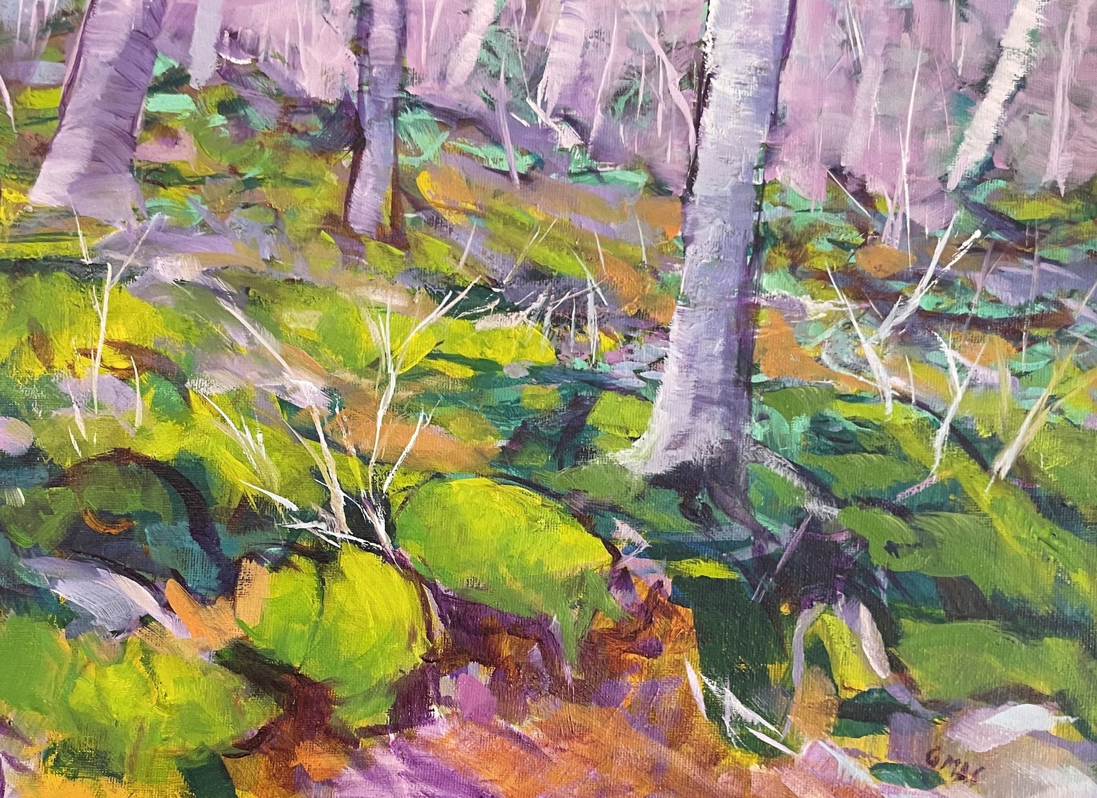 Musgo de terciopelo, obra de José González Mas, 33 × 24 cm