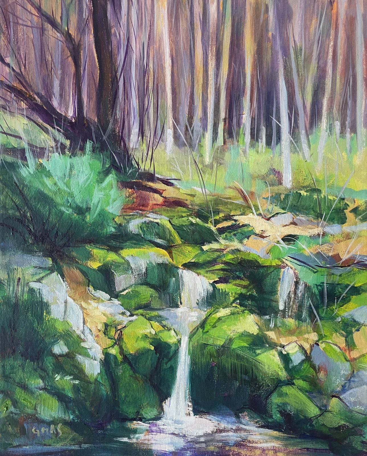 Arroyo (fuente), obra de José González Mas, 33 × 41 cm