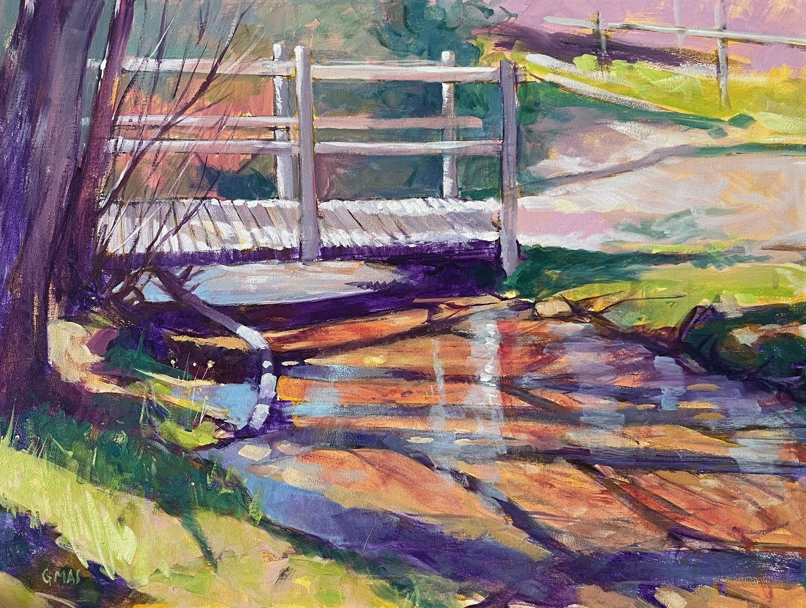 Puente de Agramonte, obra de José González Mas, 61 × 46 cm